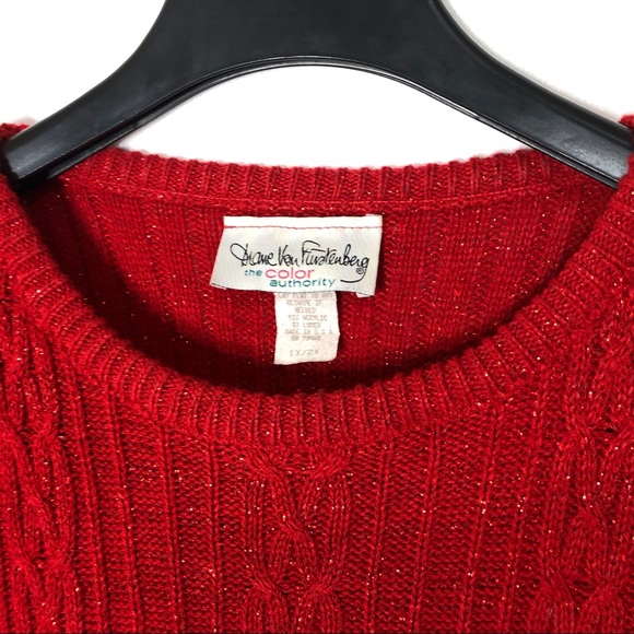 Diane Von Furstenberg "The Color Authority" Vintage Women Sweater - Picture 2 of 4